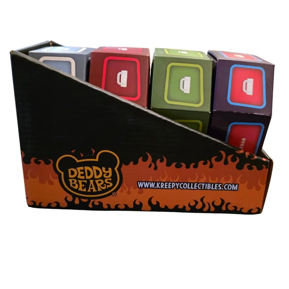Deddy Bears Series 2 Set of 4 Creepy Collectibles Blind Box Figures with Display